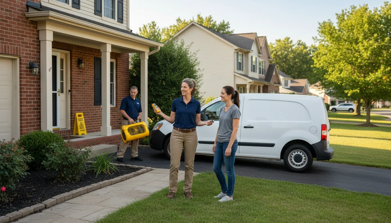Residential water damage restoration in Melrose, LA